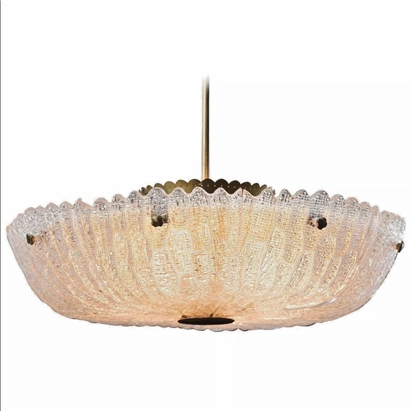 Large Swedish Orrefors Glass “Embassy” Chandelier - Picture 2 of 8